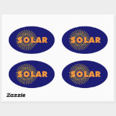 Sticker Ovale Solaire (Feuille)
