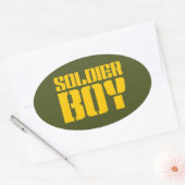 STICKER OVALE SOLDIER GARY (Enveloppe)