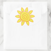 Sticker Ovale soleil (Sac)