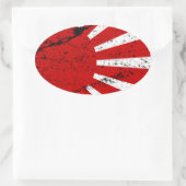 Sticker Ovale Soleil levant (Sac)