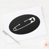 Sticker Ovale Solidarité avec la clé de sécurité (Enveloppe)