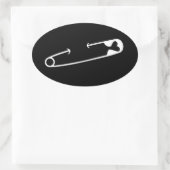 Sticker Ovale Solidarité avec la clé de sécurité (Sac)