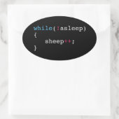Sticker Ovale Sommeil (Sac)