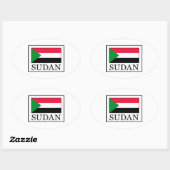Sticker Ovale Soudan (Feuille)