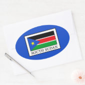 Sticker Ovale Soudan du Sud (Enveloppe)
