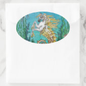 Sticker Ovale Sous WaterHorse (Sac)