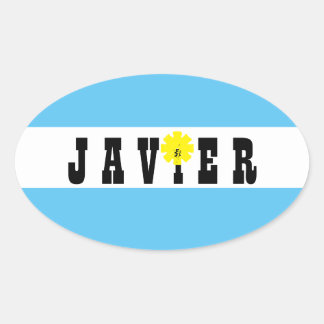Sticker Ovale Soutenez Javier Milei Président de l'Argentine Oui