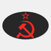 Sticker Ovale Soviet 2 (Devant)