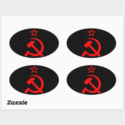Sticker Ovale Soviet 2 (Feuille)