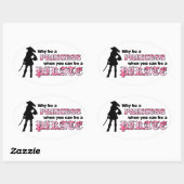 Sticker Ovale Soyez un pirate (Feuille)