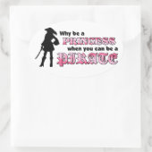 Sticker Ovale Soyez un pirate (Sac)