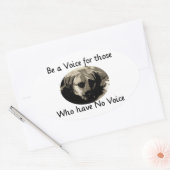 Sticker Ovale Soyez une voix (Enveloppe)