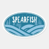 Sticker Ovale Spearfish South Dakota Outdoors (Devant)