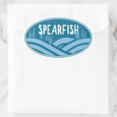 Sticker Ovale Spearfish South Dakota Outdoors (Sac)