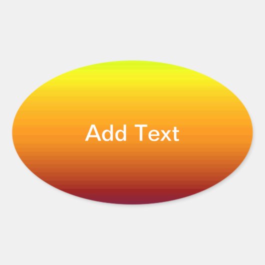 Sticker Ovale Spectre des couleurs horizontales -3 (Devant)