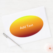 Sticker Ovale Spectre des couleurs horizontales -3 (Enveloppe)