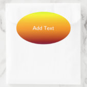 Sticker Ovale Spectre des couleurs horizontales -3 (Sac)