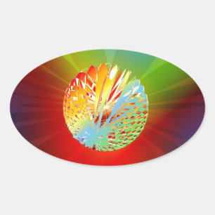 Sticker Ovale Sphère 3 j