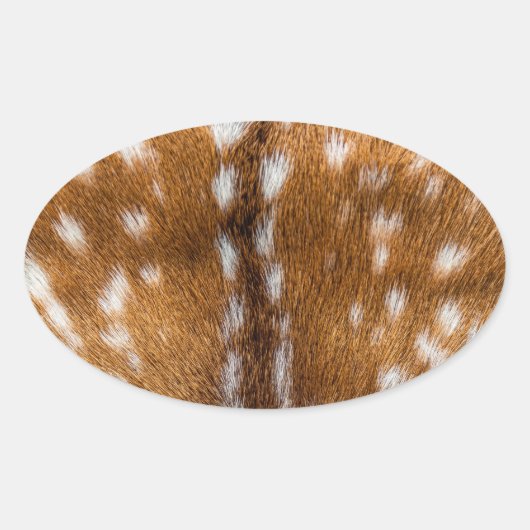 Sticker Ovale Spotted deer pour texture (Devant)