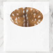 Sticker Ovale Spotted deer pour texture (Sac)