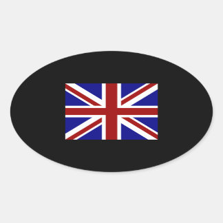 Sticker Ovale Square Union Jack