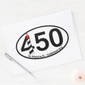 Sticker Ovale St. Augustine, Floride - Fondée 1565 - 450e (Enveloppe)