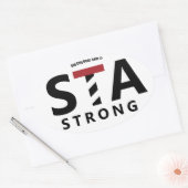 Sticker Ovale St. Augustine, Floride - STA STRONG (Enveloppe)