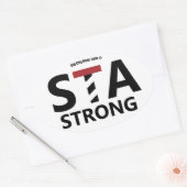 Sticker Ovale St. Augustine, Floride - STA STRONG (Enveloppe)