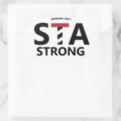 Sticker Ovale St. Augustine, Floride - STA STRONG (Sac)