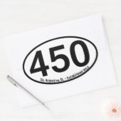 Sticker Ovale St Augustine, la Floride - établie 1565 - 450th (Enveloppe)
