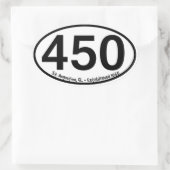 Sticker Ovale St Augustine, la Floride - établie 1565 - 450th (Sac)