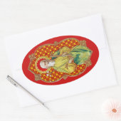 Sticker Ovale St. Joseph d'une carte de commerce (TC 01) (Enveloppe)