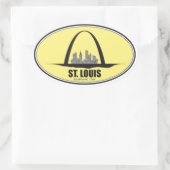 Sticker Ovale St. Louis Missouri (Sac)
