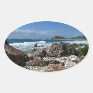 Sticker Ovale St. Thomas Rocky Beach