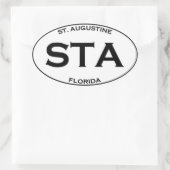 Sticker Ovale STA - St Augustine Floride (Sac)