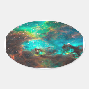 Sticker Ovale Star Cluster NGC 2074
