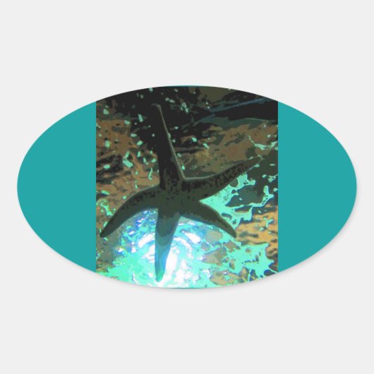 Sticker Ovale Starfish CB (Devant)