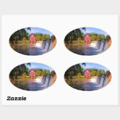 Sticker Ovale Starr's Mill, Fayetteville, Géorgie, (Feuille)