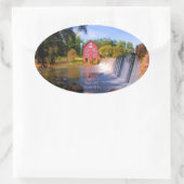 Sticker Ovale Starr's Mill, Fayetteville, Géorgie, (Sac)