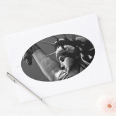 Sticker Ovale Statue de la Liberté (Enveloppe)