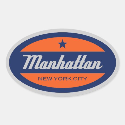 Sticker Ovale *Sticker Manhattan (Devant)