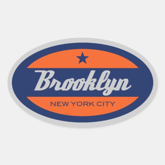 Sticker Ovale *Stickers Brooklyn (Devant)
