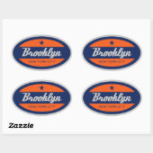 Sticker Ovale *Stickers Brooklyn (Feuille)