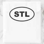 Sticker Ovale STL Saint Louis (Sac)