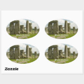 Sticker Ovale Stonehenge (Feuille)