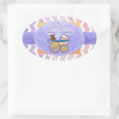 Sticker Ovale Stuff pour bébé rose et puant (Sac)