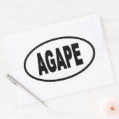 Sticker Ovale Style Agape Euro (Enveloppe)