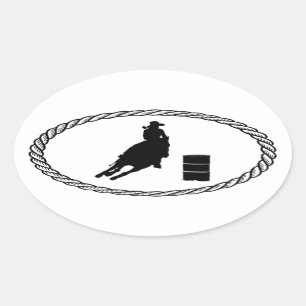 Sticker Ovale Style de emballage de baril euro