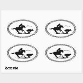 Sticker Ovale Style Euro Calf Rop (Feuille)