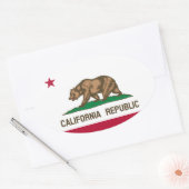 Sticker ovale style euro-californien (Enveloppe)